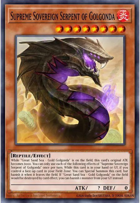 Supreme Sovereign Serpent of Golgonda · Lightning Overdrive