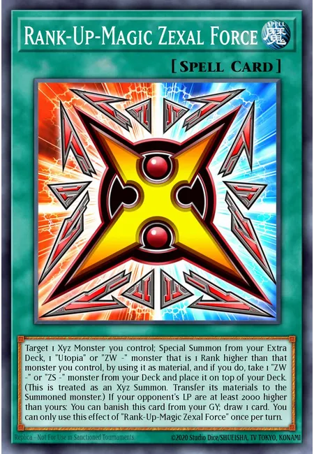 Magia de Aumento de Classe Força Zexal · 2022 Tin of the Pharaoh's Gods