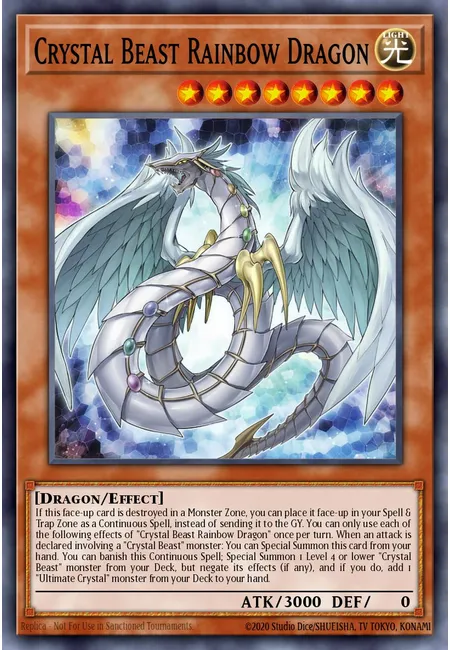 Fera Cristalina Dragão Arco-Íris