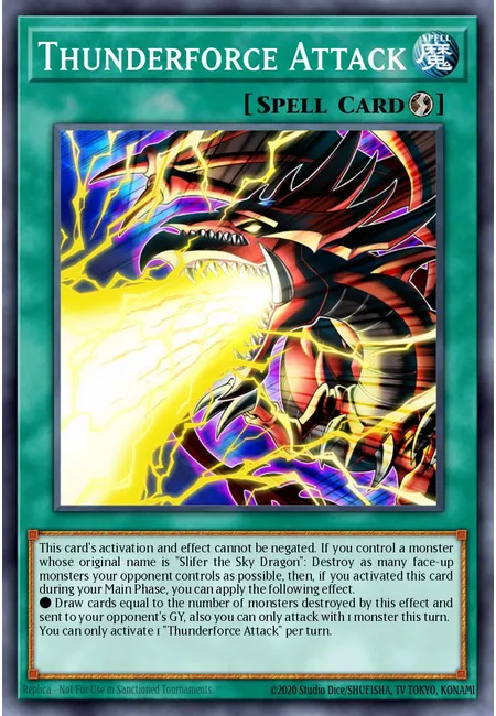 Thunderforce Attack · Egyptian God Deck: Slifer the Sky Dragon