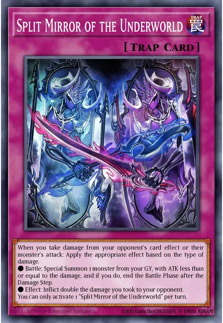 Split Mirror of the Underworld