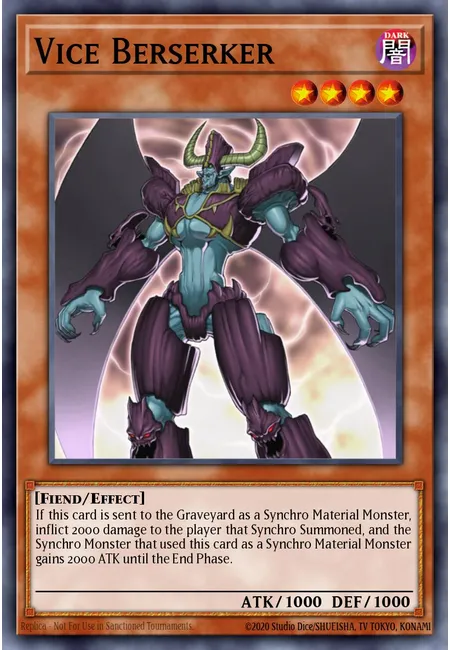 Vice Berserker · Starstrike Blast