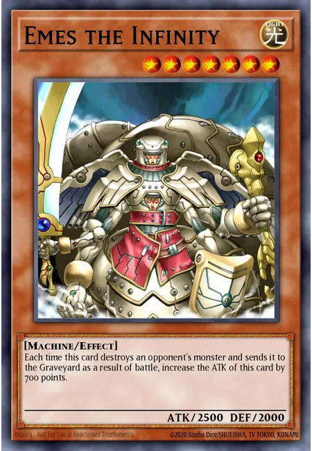 Emes the Infinity · Yu-Gi-Oh! Destiny Board Traveler promotional cards