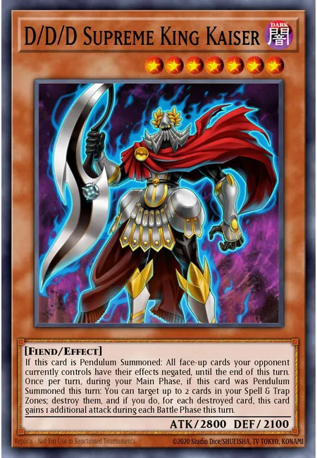 D/D/D Supreme King Kaiser · Pendulum Domination Structure Deck