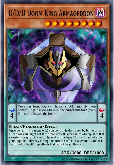 D/D/D Doom King Armageddon · Pendulum Domination Structure Deck
