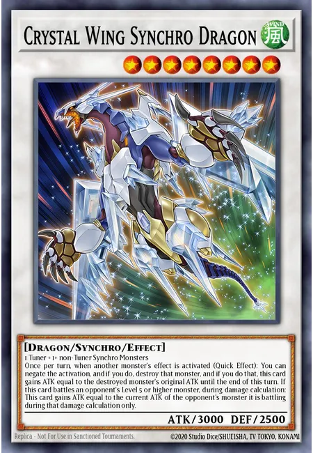 Dragão Sincro de Asas de Cristal