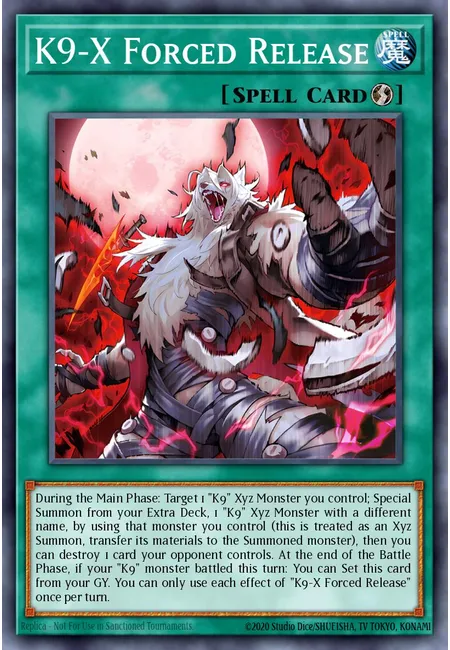 K9-X Forced Release