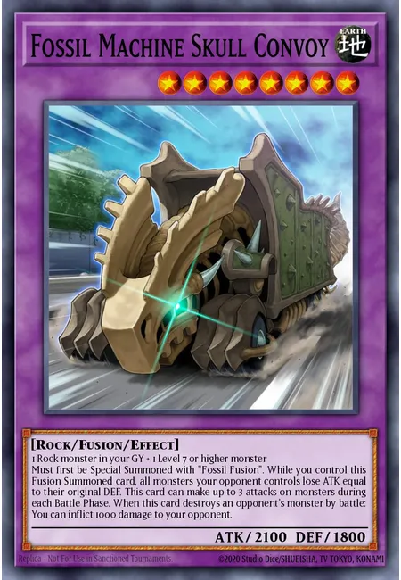 Máquina Fóssil Comboio Caveira