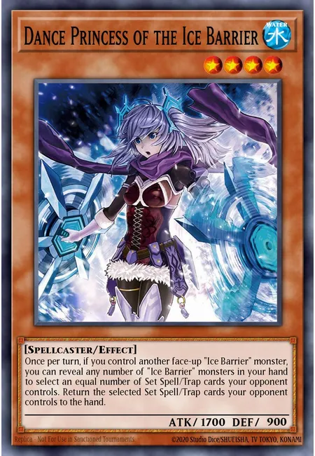 Princesa Dançarina da Barreira de Gelo · Structure Deck: Freezing Chains