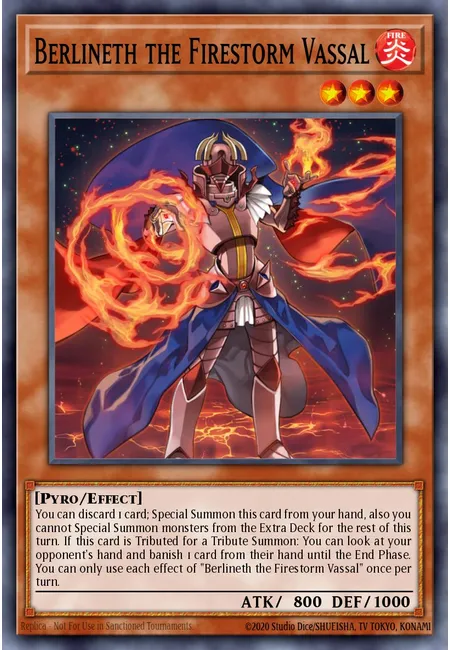 Berlineth, o Vassalo da Tempestade de Fogo · Emperor of Darkness Structure Deck