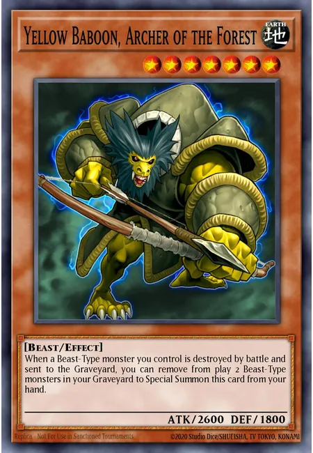 Yellow Baboon, Archer of the Forest