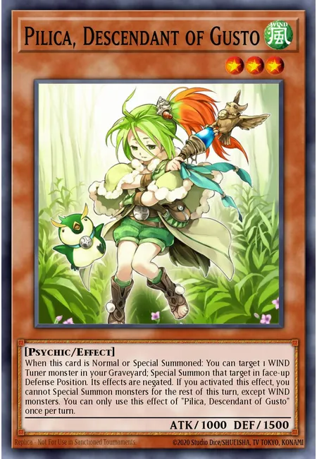 Pilica, Descendente de Gusto