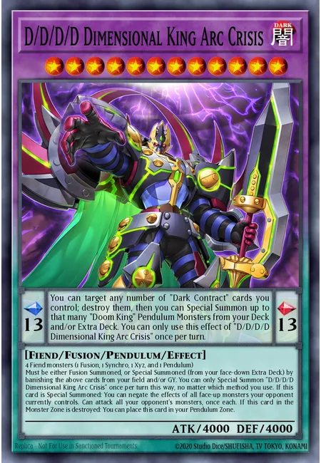 D/D/D/D Dimensional King Arc Crisis · Doom of Dimensions