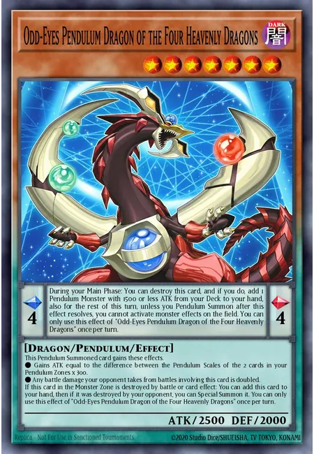 Odd-Eyes Pendulum Dragon of the Four Heavenly Dragons · Magnificent Monsters