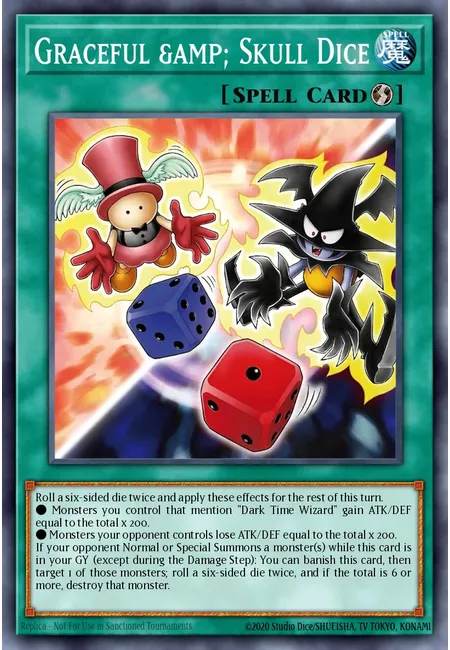Graceful &amp; Skull Dice · Dark Time Wizard
