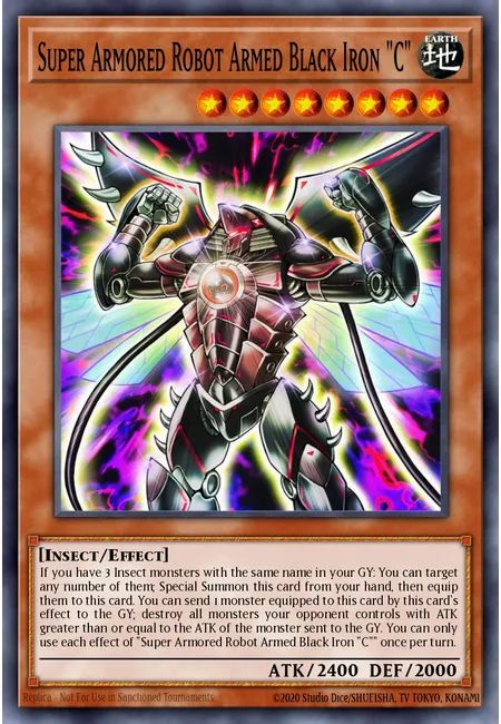 Robô "B" Super Blindado e Armado de Ferro Negro