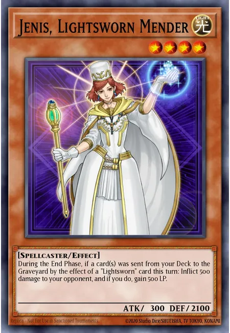 Jenis, a Reparadora Luminosa · The Duelist Genesis