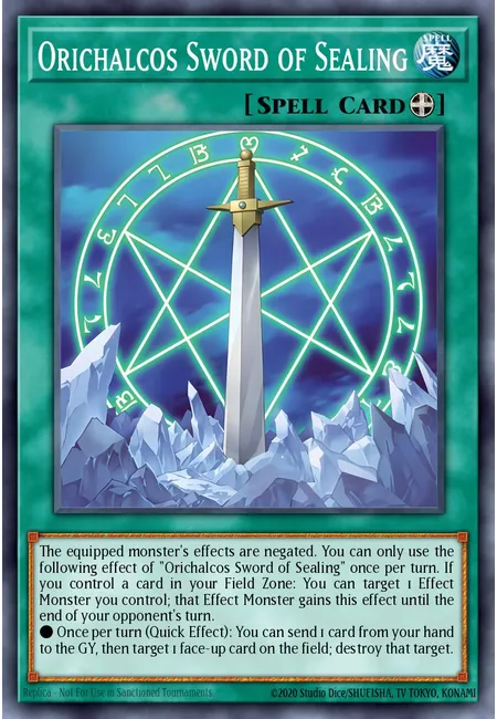 Orichalcos Sword of Sealing · Magnificent Monsters