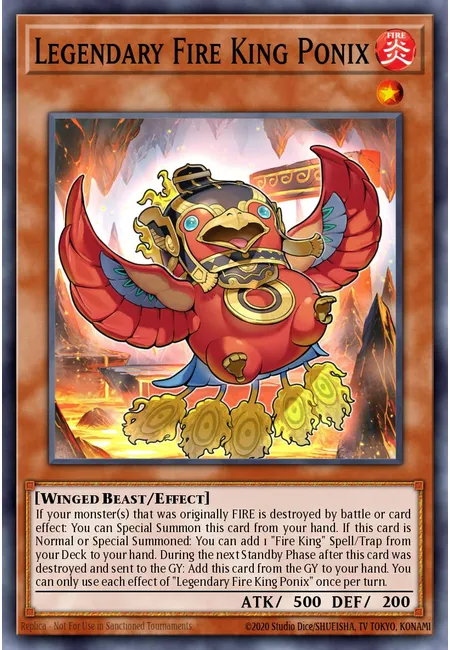 Legendary Fire King Ponix