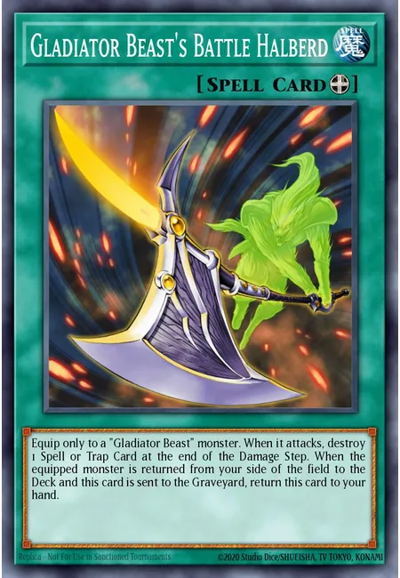 Gladiator Beast's Battle Halberd